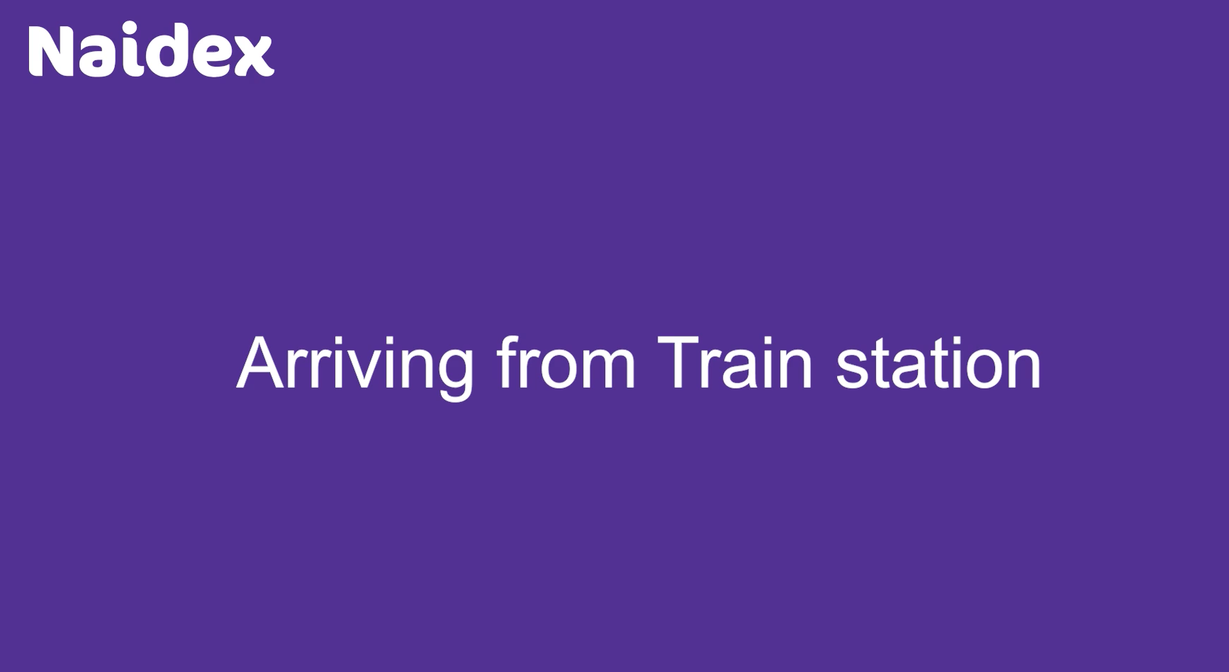 Naidex - Exhibitor National Rail video