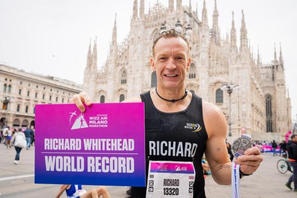 Paralympic gold medallist and Naidex speaker Richard Whitehead achieves new world record at Milano Marathon