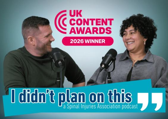 Spinal cord injury podcast wins top award at UK Content Awards